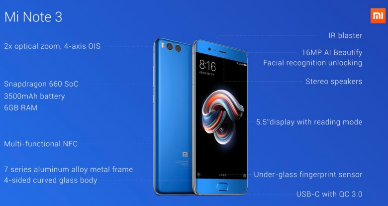 Xiaomi Mi Note 3