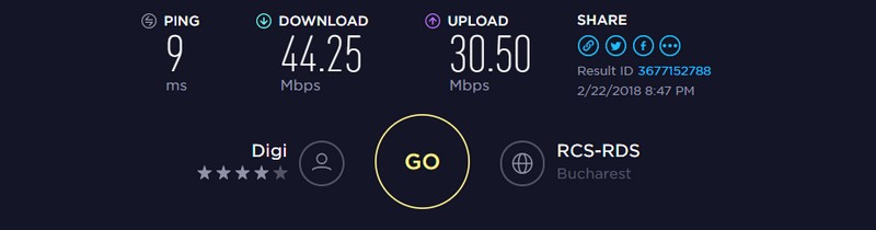 viteza internet elephone u