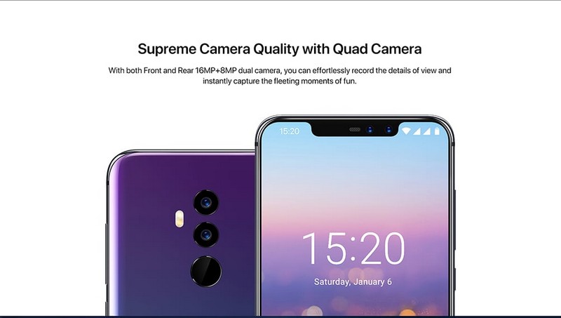 UMIDIGI Z2 display notch