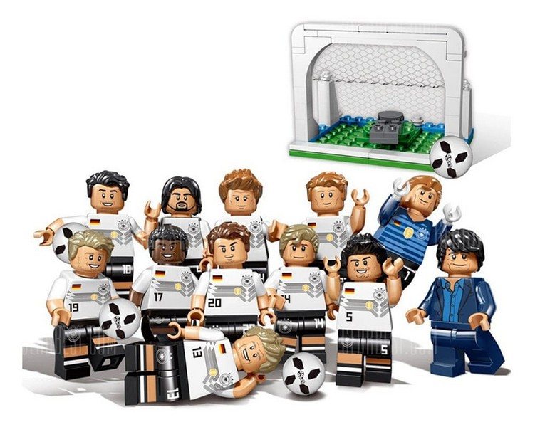 World Cup Toys Football Team Sports Figures Building Blocks Compatible 12PCS