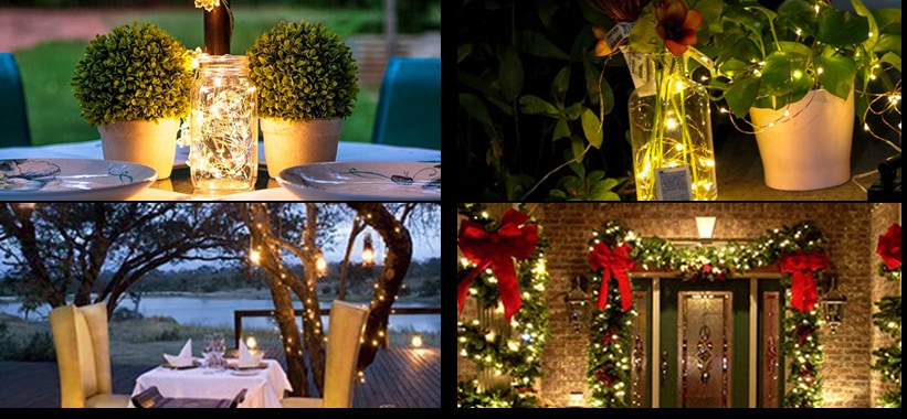 Solar Waterproof LED String 10M