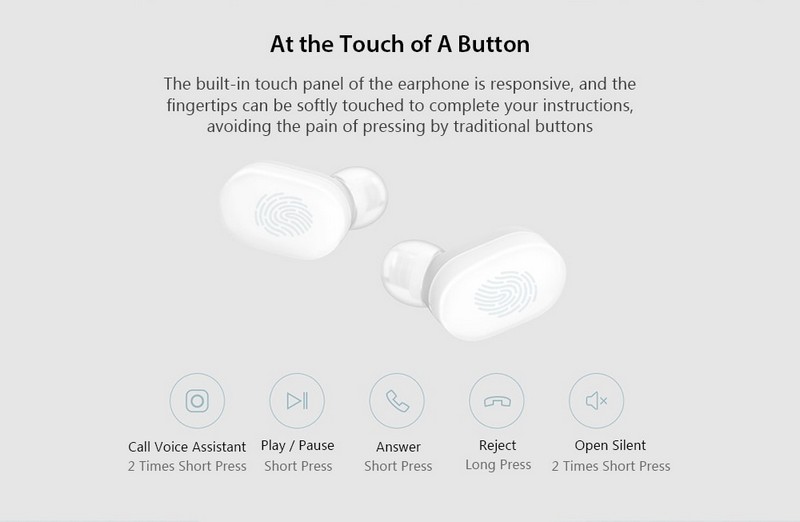 Xiaomi Mi AirDots - functii