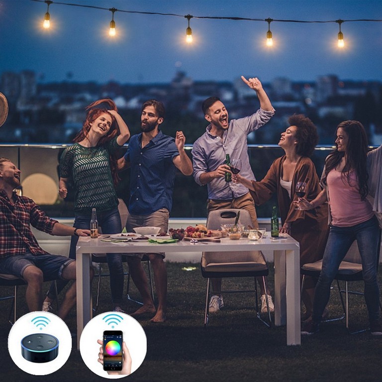 Ghirlanda luminoasa de exterior Smart Lombex - E27 LED