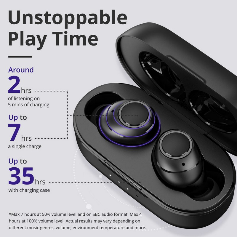 Tronsmart Onyx Free - autonomie