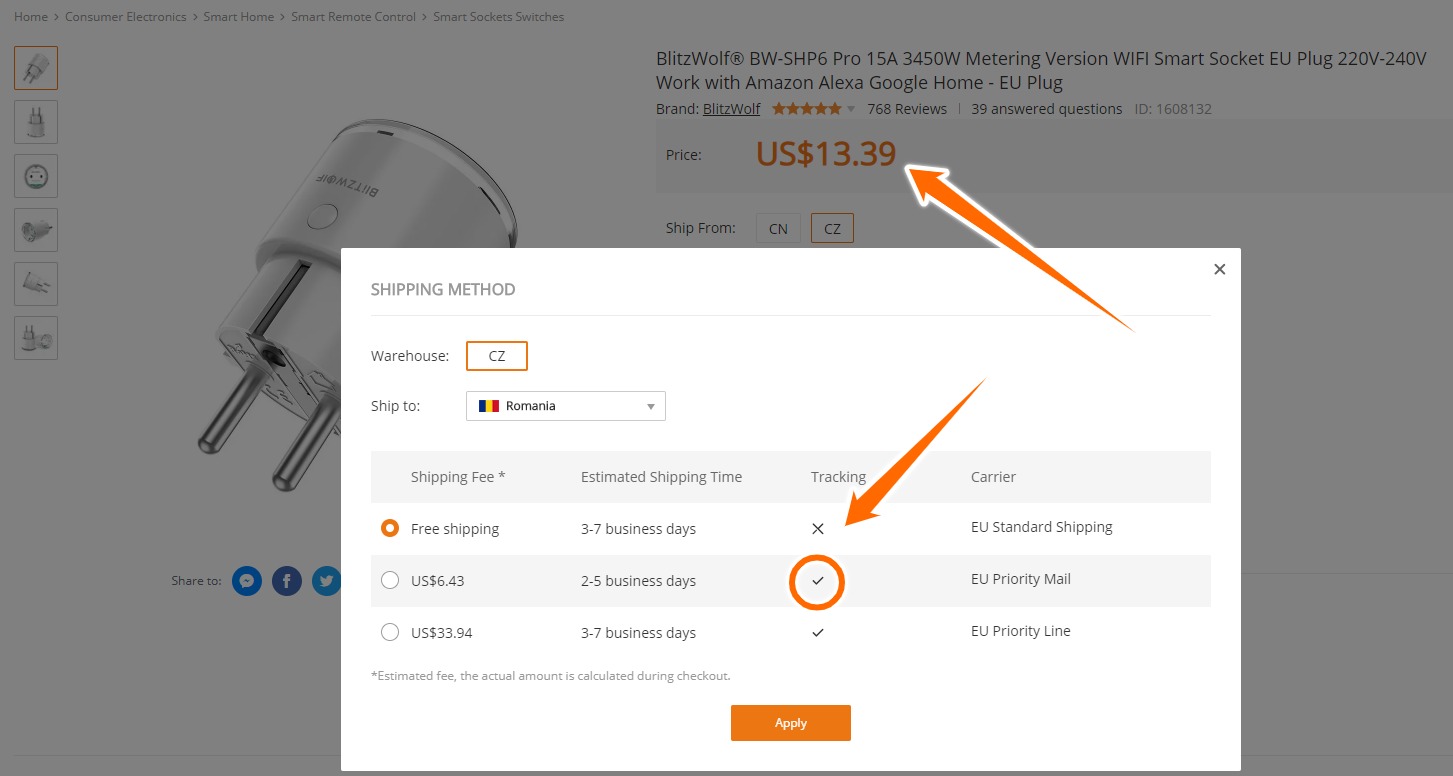 fara tracking number