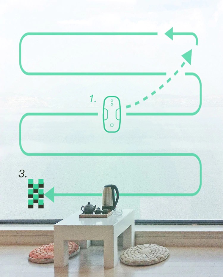 Robot ferestre Hutt DDC55 - traseu