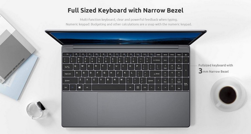 Bmax MaxBook X15 - tastatura