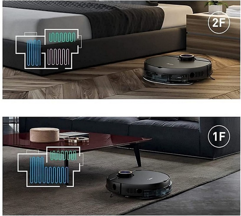 Midea M7 Pro - aspirator robot cu mop si suport multi harta