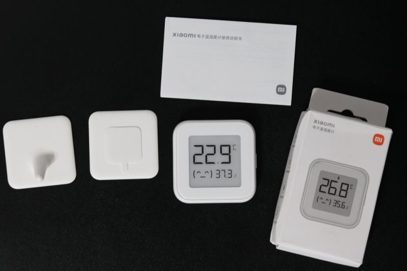 Termometru - higrometru Xiaomi XMWSDJ04MMC - continut pachet