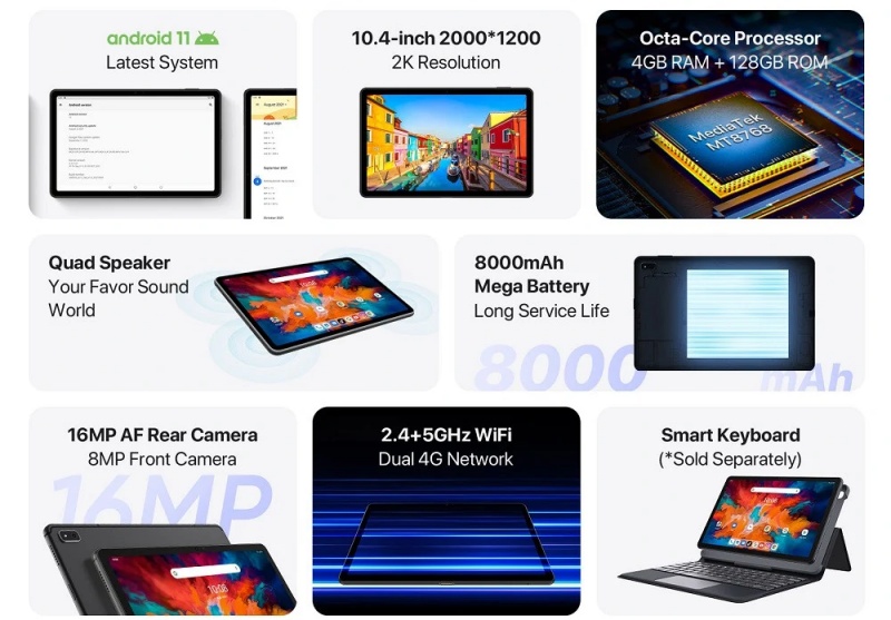 Specificatii UmiDigi A11 Tab