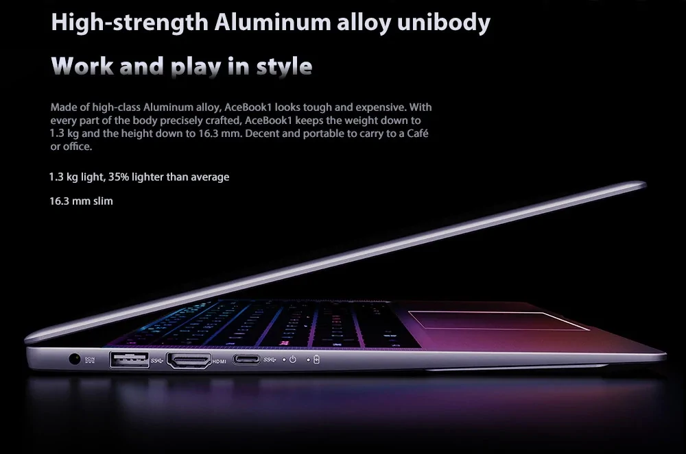Blackview Acebook 1 - dimensiuni