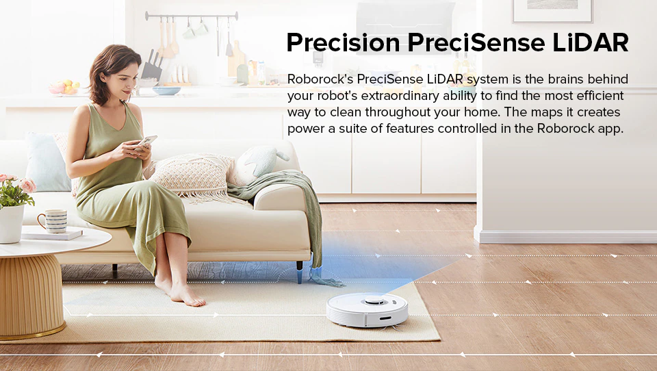 Roborock Q7 Max Plus - sistem de navigatie