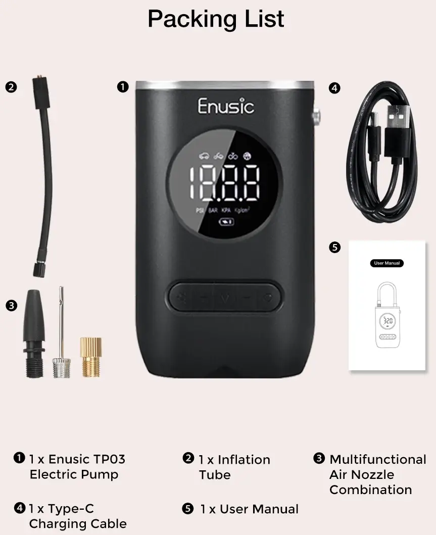 iMars Enusic - lista de accesorii
