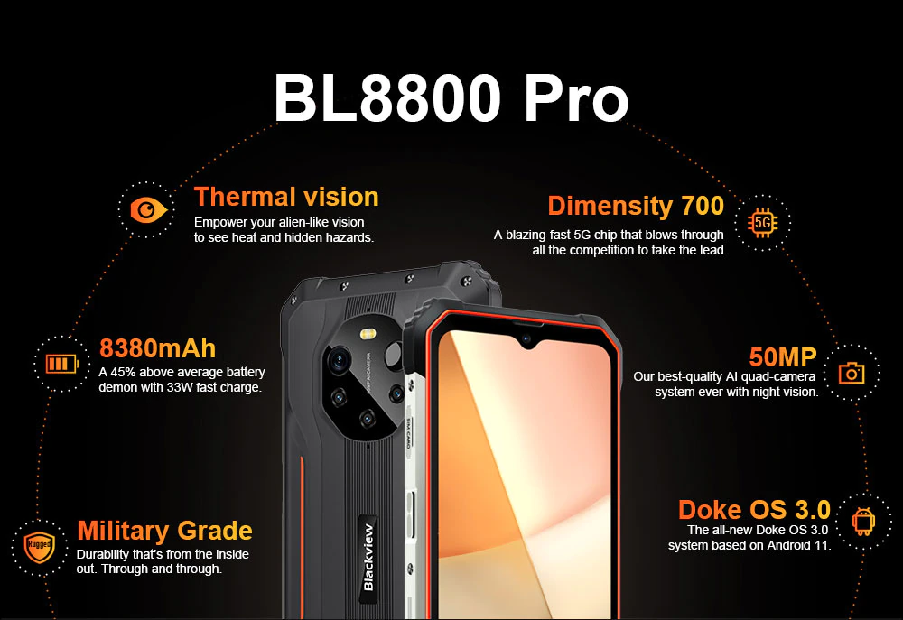 Blackview BL8800 Pro - specificatii