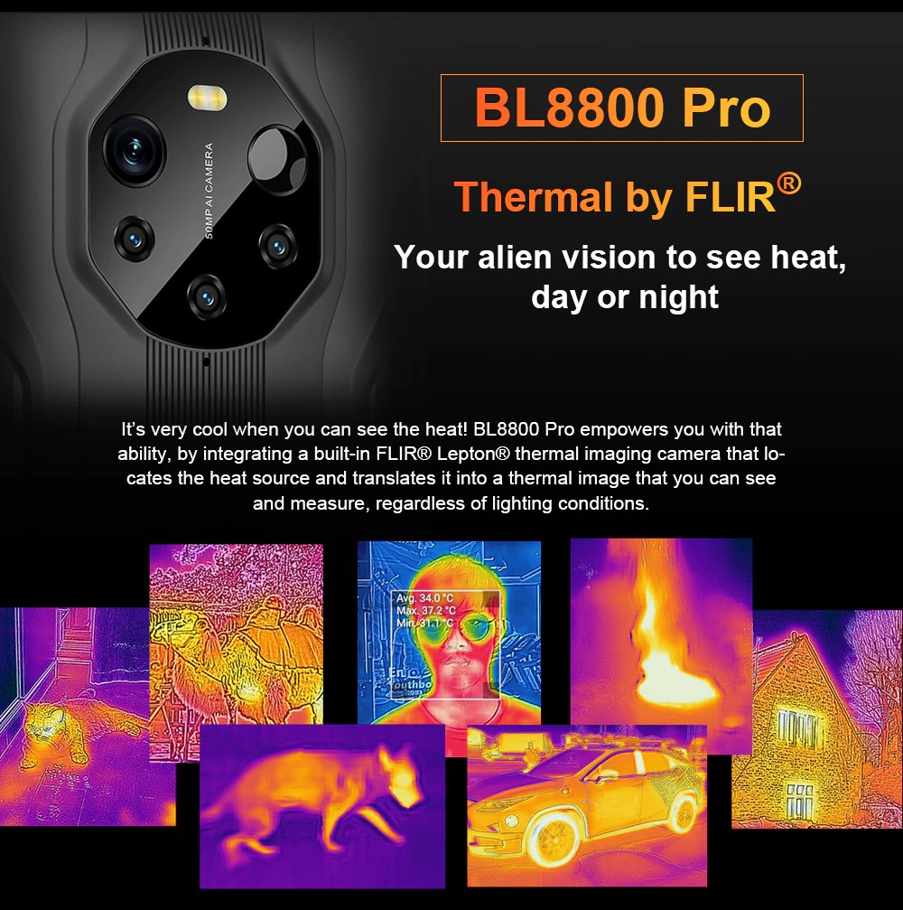Blackview BL8800 Pro - telefon cu nightvision